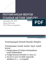 Penyimpangan Simpleks