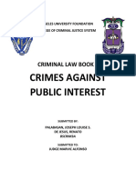 Crimes Against Public Interest: Criminal Law Book 2