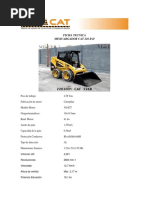 Ficha Tecnica Minicargador CAT 226 B