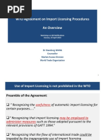 WTO Agreement On Import Licensing Procedures An Overview