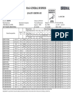 Certificado de Calidad Codo X 45 Gas