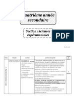 Programme Allégé SVT Bac SC Et Maths