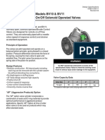 Models BV10 & BV11 On/Off Solenoid Operated Valves: Description