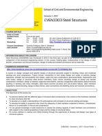 CVEN3303 Steel Structures: School of Civil and Environmental Engineering