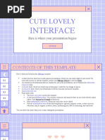 Cute Lovely Interface by Slidesgo