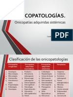 Clase 4 Onicopatias Adquiridas Sistemicas