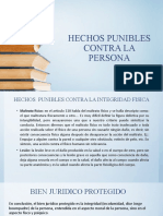 Hechos Punibles Contra La Persona