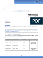 Firmware Upgrade Instructions: Applied To