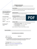 Ankit's CV (PHP)