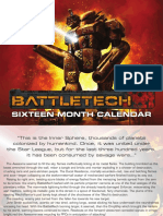 BattleTech 16 Month Calendar Hi