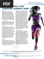 Patellofemoral Pain Syndrome (Runner'S Knee)