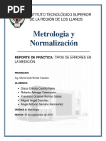 Tipos de Errores en La Medicion