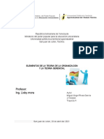 Unidad I: Informe Sobre Los Fundamentos de La Teoria Gerencial.