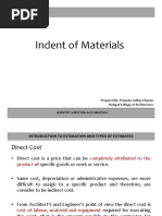 Indent of Materials - Unit 2.