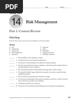 Risk Management: Part 1: Content Review