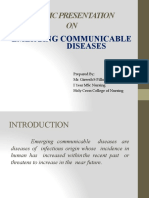 A Topic Presentation ON: Emerging Communicable Diseases