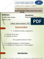 L'histoire Du Droit Comparé Francophone Et Anglo-Saxon Et Dans L'espace Africain