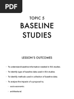 Topic 5 Baseline Studies PDF