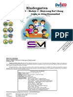 Kindergarten: Quarter 3 - Module 2:mayroong Iba't-Ibang Lugar Sa Ating Komunidad