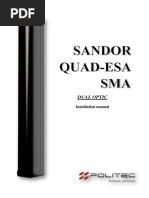 SANDOR QUAD SMA - SANDOR - QUAD-ESA - SMA - Manual Instalare