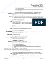 Thermaline 4700: Selection & Specification Data