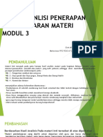 Analisis Penerapan Materi Modul 3