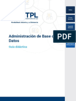 Guía Administración Base de Datos