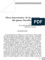 N 17 Clave Determinativa de Las Especies Del Genero Penicillium