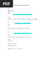 Sifat-Sifat Transformasi Laplace