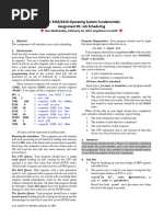 COSC 3360/6310 Operating System Fundamentals Assignment #1: Job Scheduling