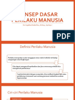 Konsep Dasar Perilaku Manusia