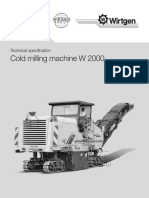 Wirtgen W 2000 Datasheet