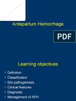 Antepartum Hemorrhage