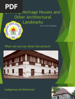 Drawing Heritage Houses and Other Architectural Landmarks: Art 7, Lesson 2 by Ms Ghe