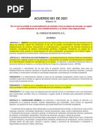 Acuerdo 801-2021 Consejo Bogotá. Prohíbido Comercialización Animales Vivos