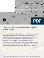 What Were The Consequences of The Berlin Blockade