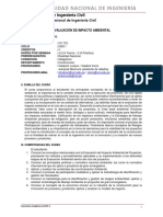 Sílabo Co722 - Evaluación de Impacto Ambiental