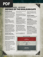 Crusade Mission - Defence of The Khalaian Gate