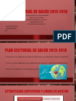 Plan Sectorial de Salud 2013 2018