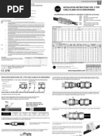 Installation Instructions For E Type Cable Glands in Ex Atmospheres