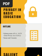 Data Privacy in Basic Education