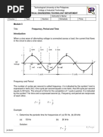 Frequency, Period and Time: Electrical Engineering Technology Department