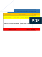 Niveles de Actividad Preventiva Según El Patron de La Enfermedad TBC