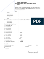 Surat Permohonan Pengesahan Instalasi Penyalur Petir Ditempat Kerja Nomor