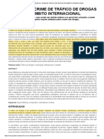 Análise Do Crime de Tráfico de Drogas em Âmbito Internacional