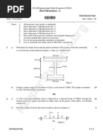 Steel Structures - I: B.E. (Civil Engineering) Sixth Semester (C.B.S.)