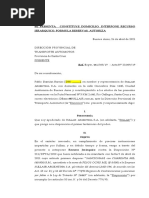 Sullair Recurso Ante DIRECCIÓN PROVINCIAL DE TRANSPORTE AUTOMOTOR VF