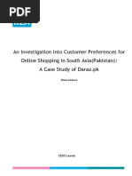 An Investigation Into Customer Preferences For Online Shopping in South Asia (Pakistan) : A Case Study of Daraz - PK