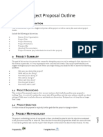 Sample Project Proposal Outline: Roject Nformation