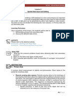 Lesson 4. Spatial Data Input and Editing